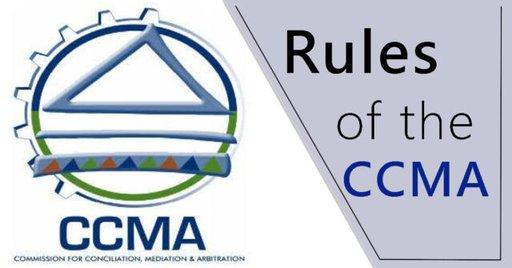 Rules for the Conduct of Proceedings before the CCMA - Cover Image